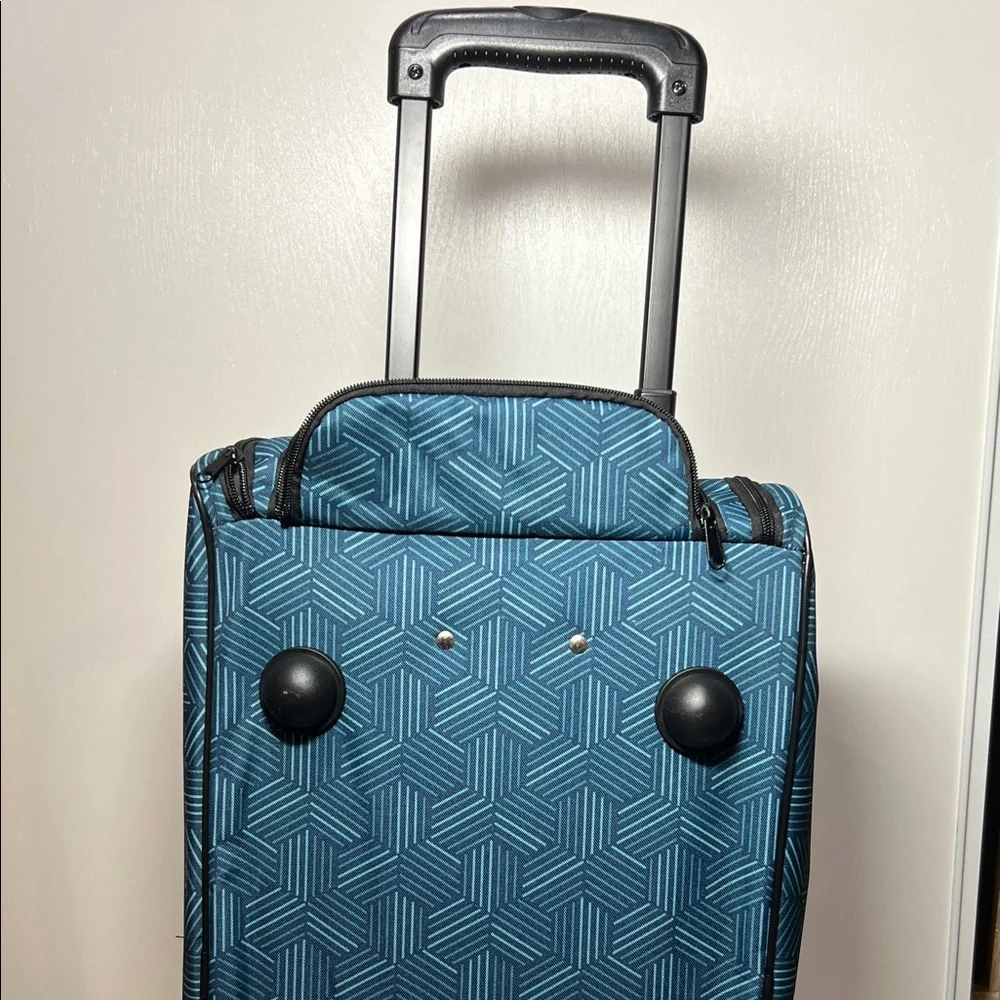 Rolling 22” Duffle Bag Geometric Blue Unisex